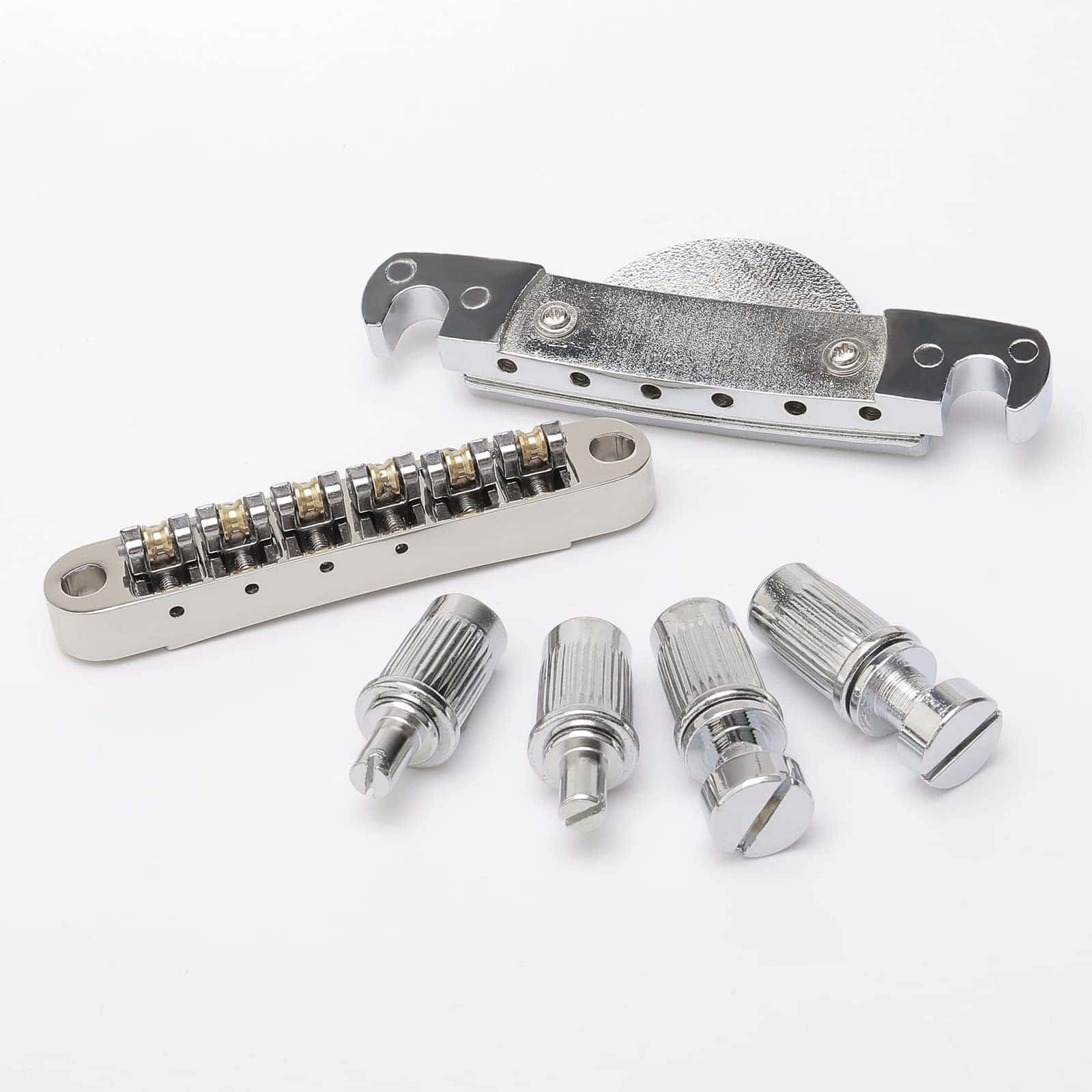 Puente de guitarra Tune-O-Matic de cabeza de tigre plateado - Imagen 3