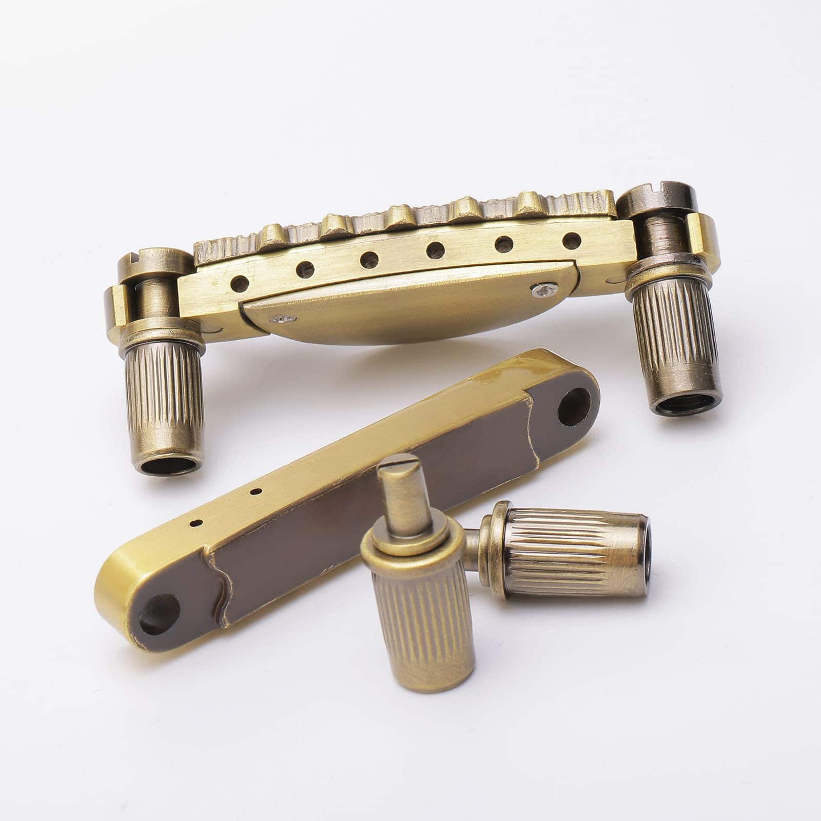 Puente de guitarra Unxuey Bronze Tune-O-Matic Puente - Imagen 6
