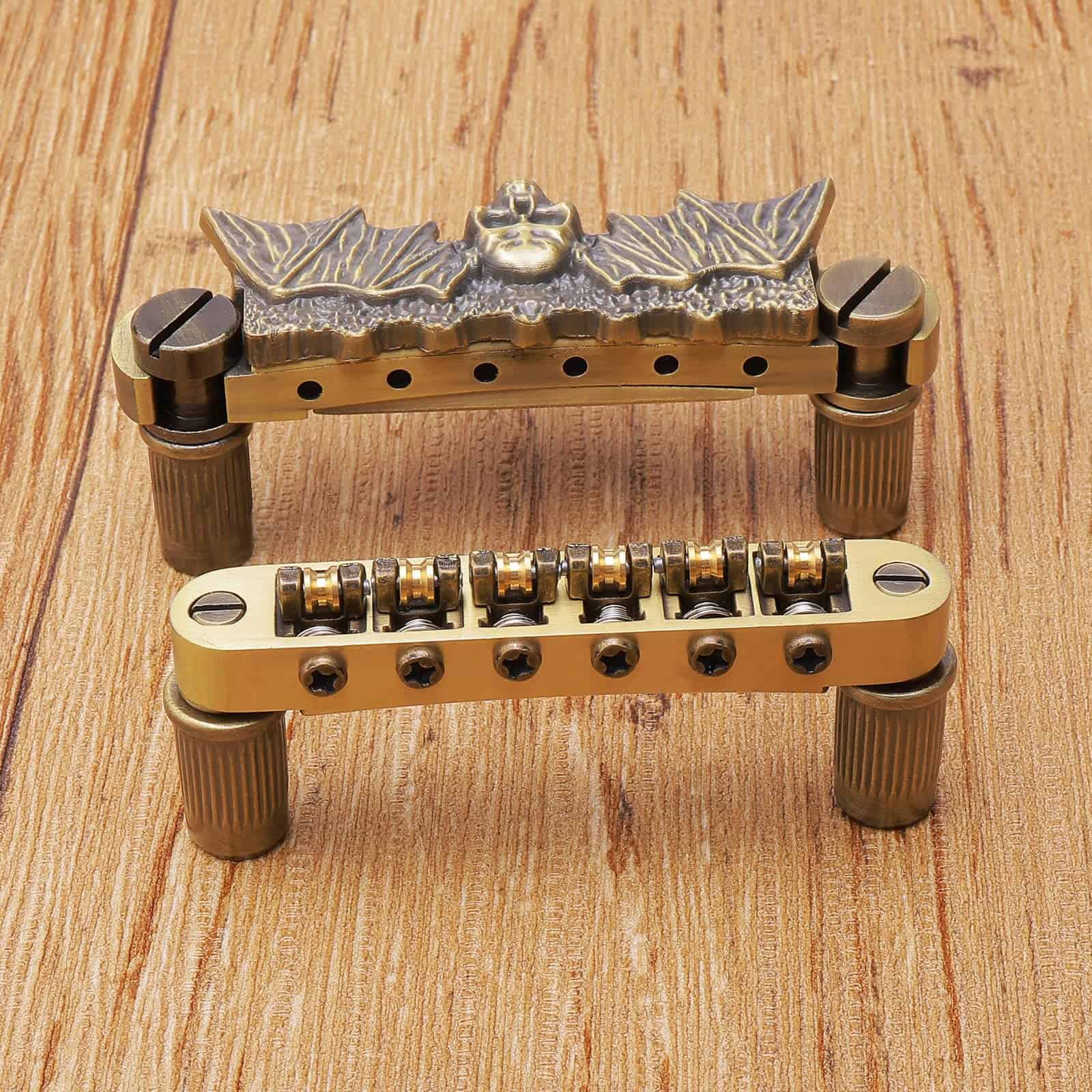 Puente de guitarra Unxuey Bronze Tune-O-Matic Puente - Imagen 5