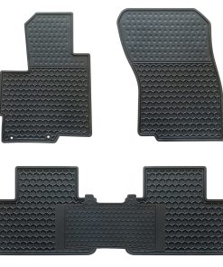 Tapetes de piso para coche Megiteller -Negro