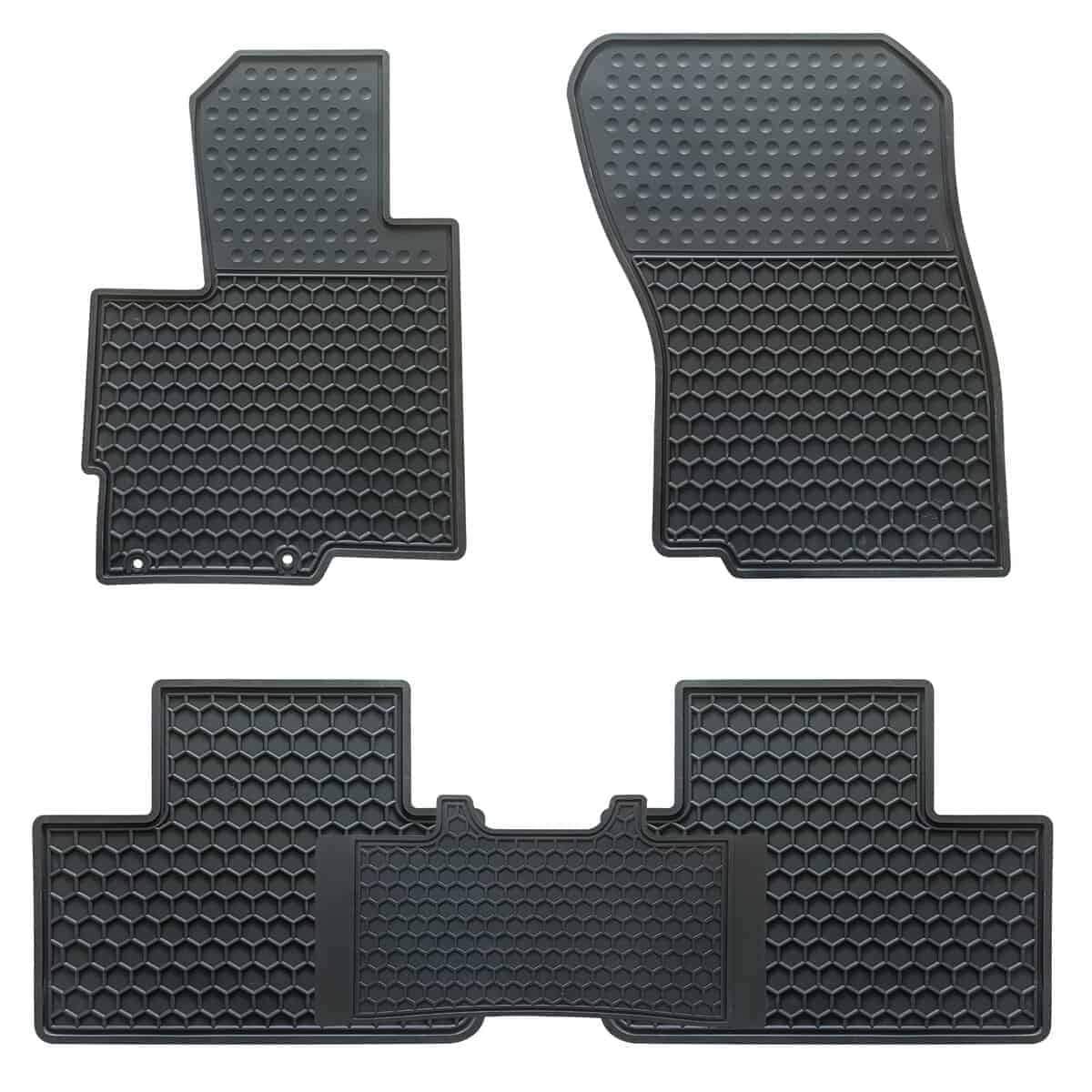 Tapetes de piso para coche Megiteller -Negro