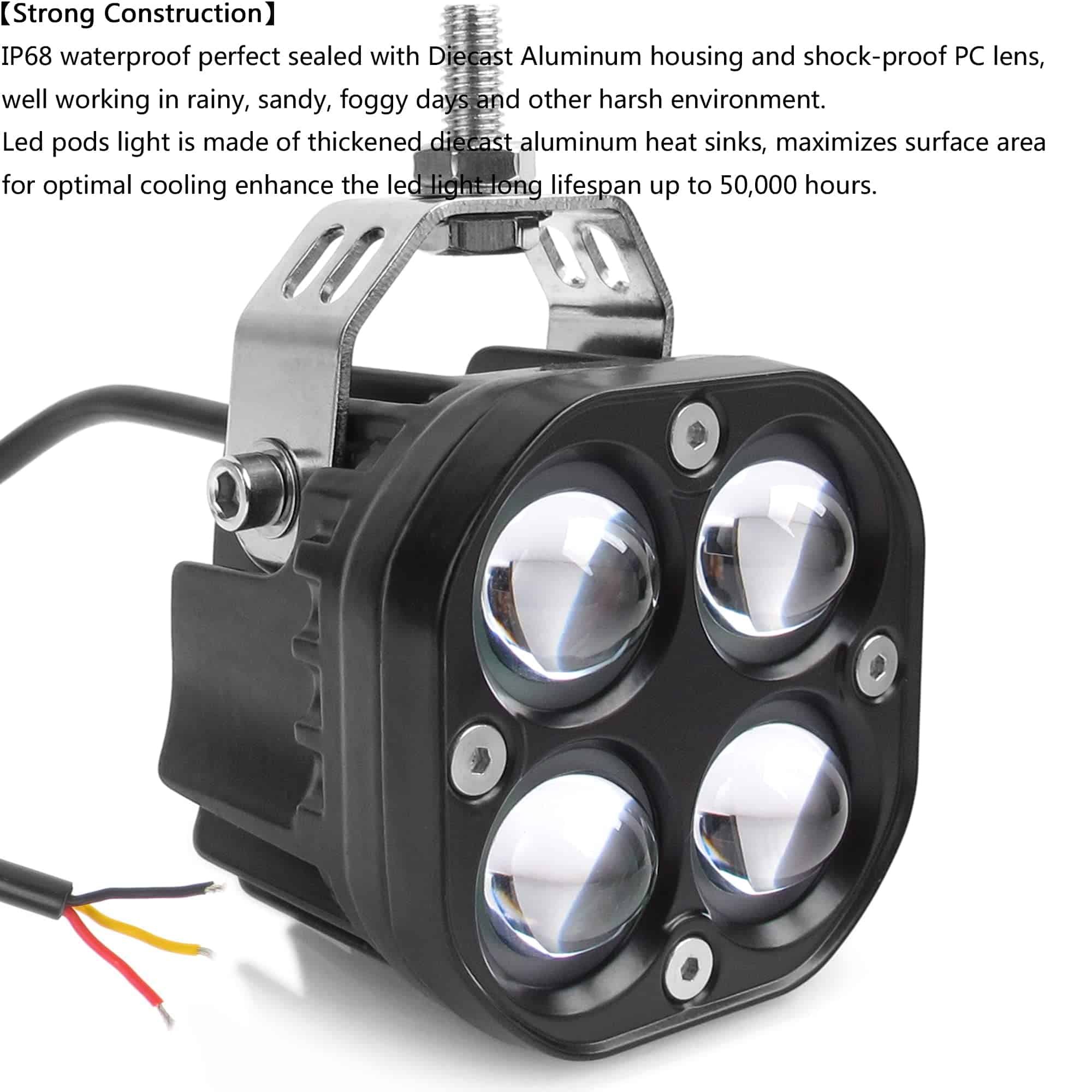 Luces LED SUFEMOTEC de Doble Color Amarillo Blanco Luces de - Imagen 4