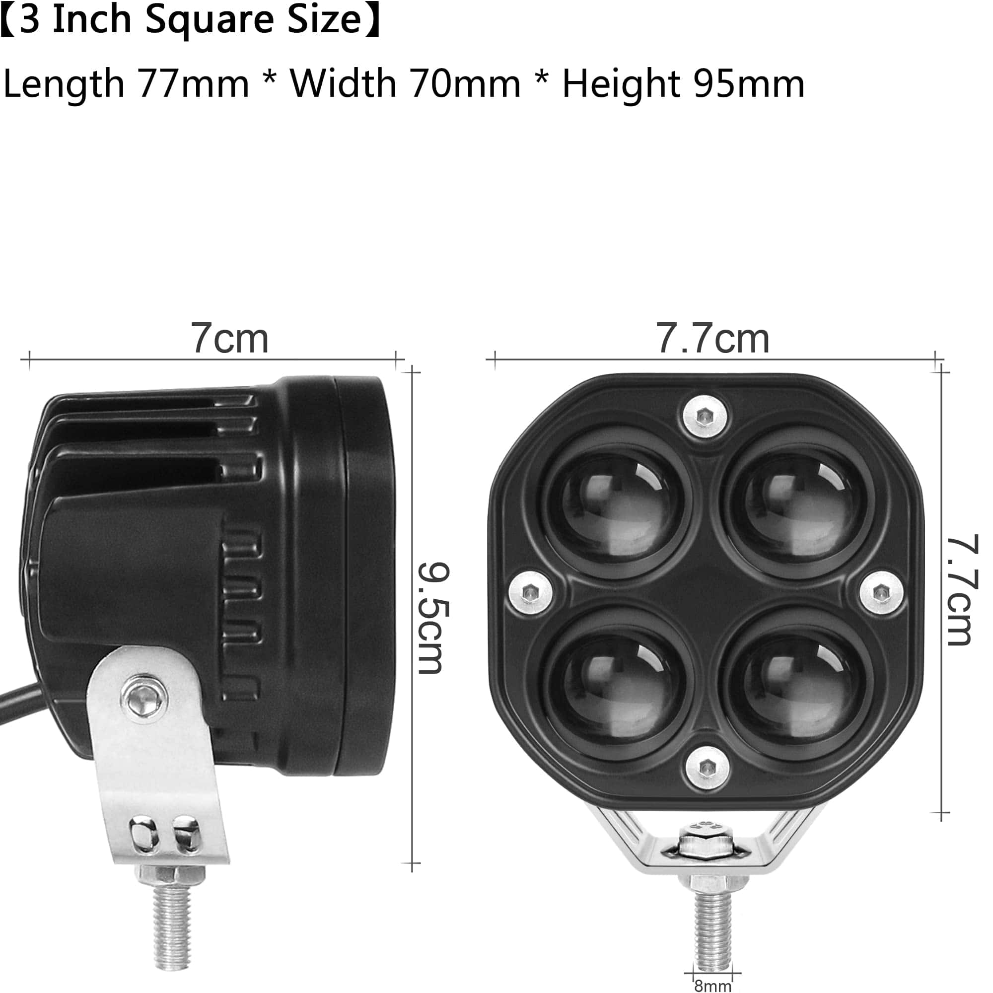 Luces LED SUFEMOTEC de Doble Color Amarillo Blanco Luces de - Imagen 3