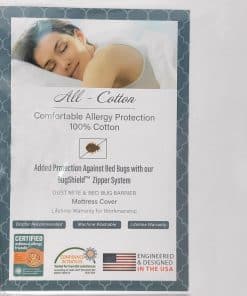 Protector de Colchón Gemelo con Cierre Nacional de Alergias