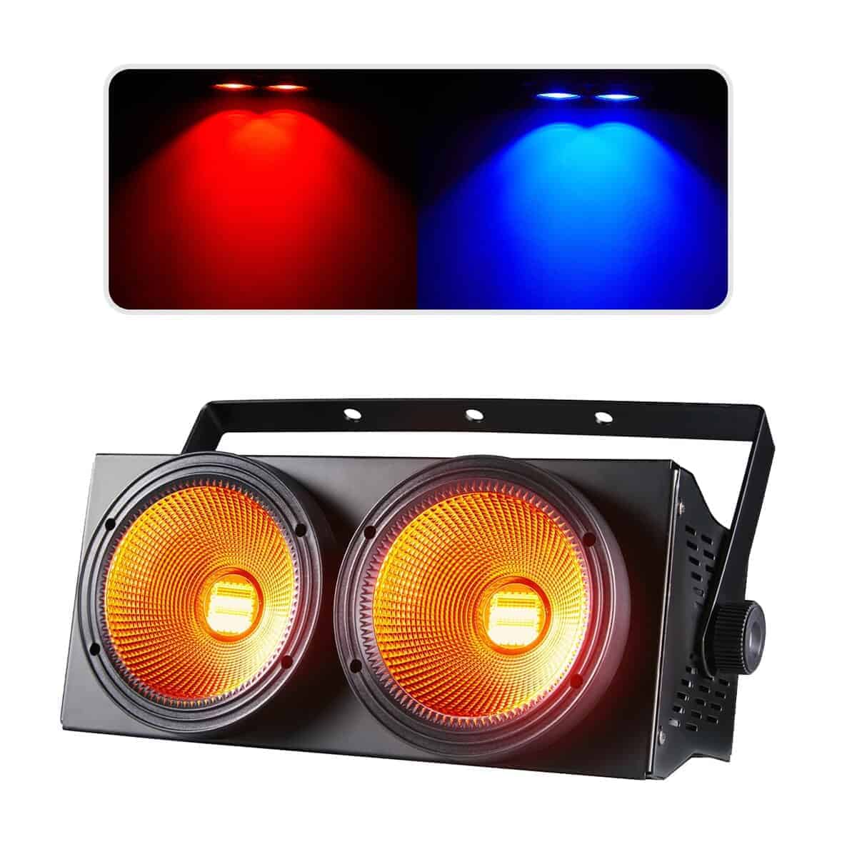 Luces Par COB para Escenario 2-Ojos LED Blinder Fresnel