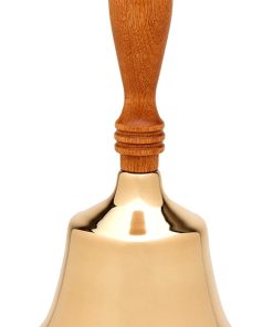 Campana de mano de latón macizo Bevin Bells | 10HB | Mango