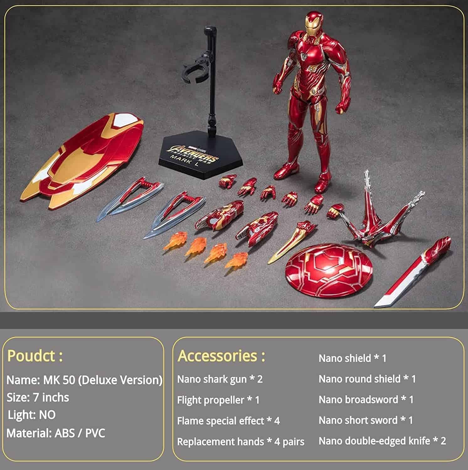 Figura de Acción Irónman Película - Coleccionable Maqueta - Imagen 3