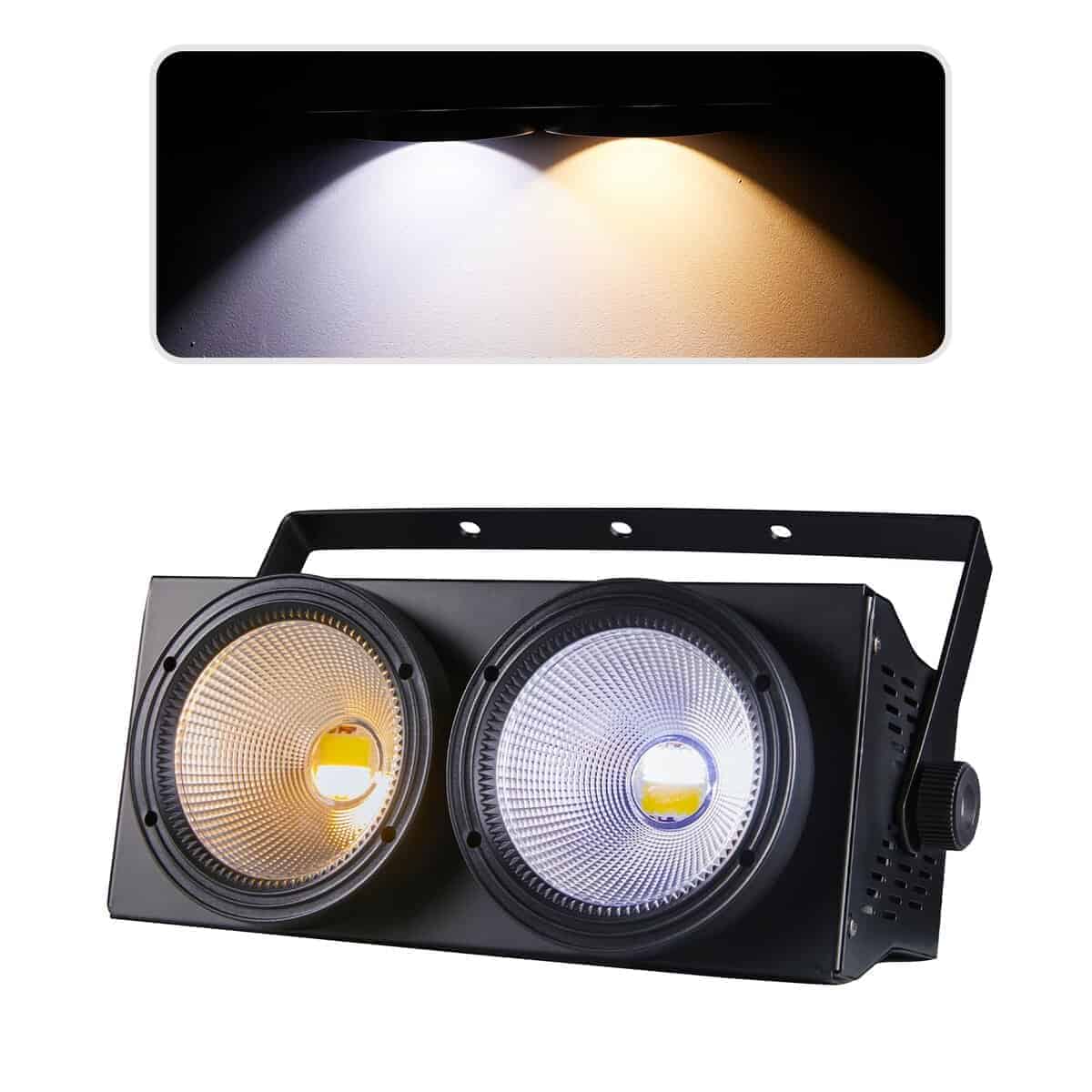 Luces COB Par para Escenario 2-Ojos LED Blinder Fresnel