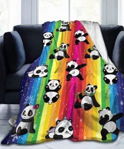 Manta de Panda Linda Suave Ligera de Franela Fleece con