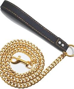 Correa de Cadena para Perros de Color Oro UUIRSTY para