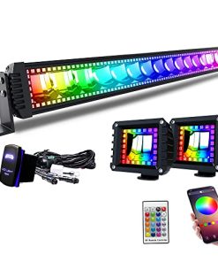 Barra de luz LED RGBW Lpteso 32'' pulgadas 180W Combo de