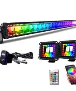 Barra de luz LED RGBW Lpteso 52'' pulgadas 300W Combo de