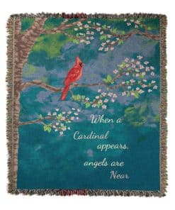 Manta de tapiz When A Cardinal Appears Light