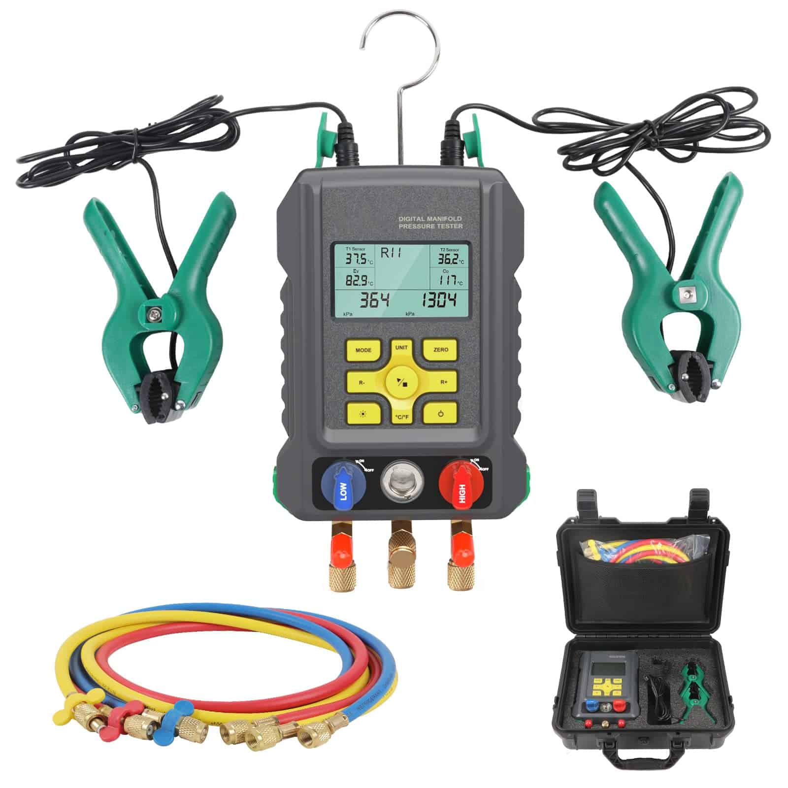 Juego de Manifolds Digitales para Aire Acondicionado CMTOOL