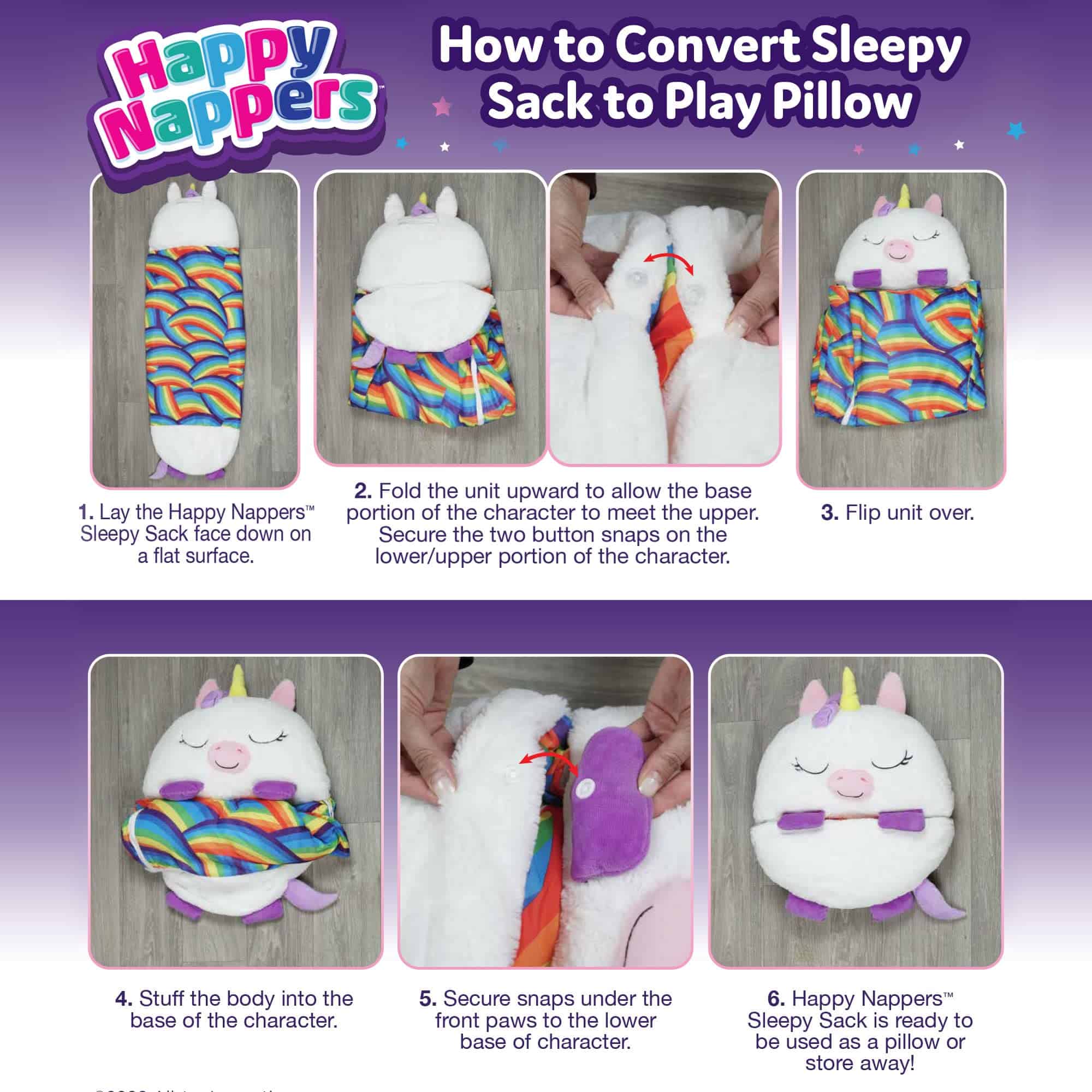Happy Nappers Pillow & Sleepy Sack- Comodo, Acogedor, - Imagen 7