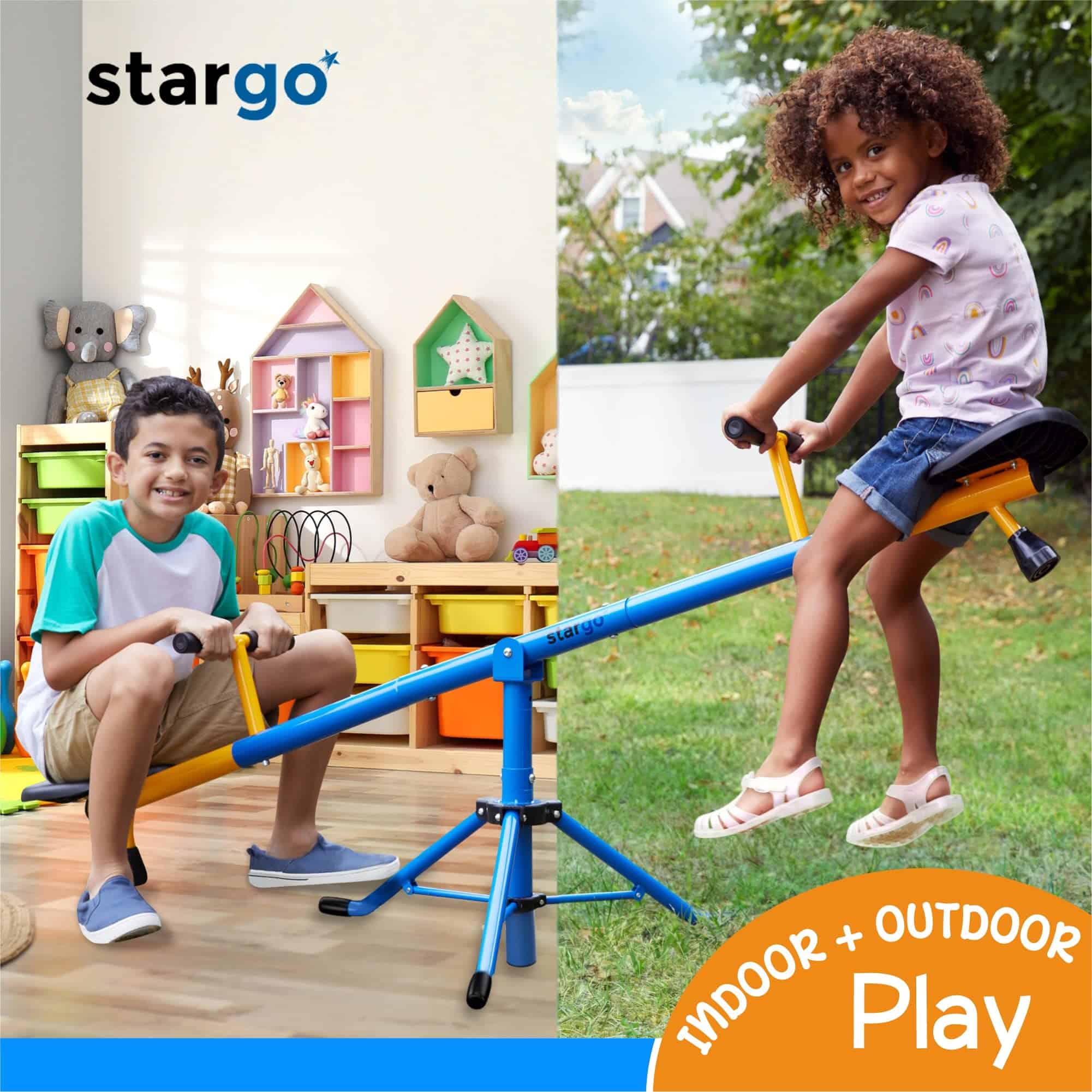 Columpio Giratorio Teeter Totter para Interior para Niños - Imagen 8