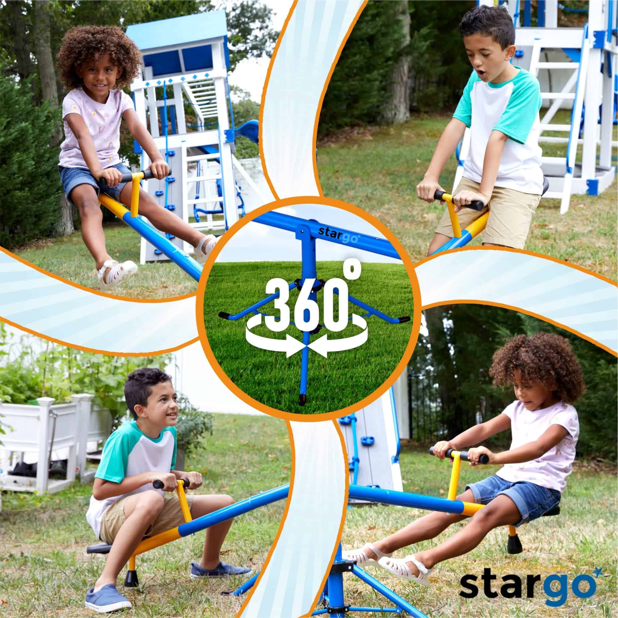 Columpio Giratorio Teeter Totter para Interior para Niños - Imagen 7