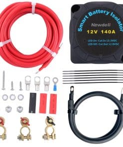 Kit de Aislador de Batería Dual Newdeli, Relé de 12V 140