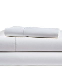 Juego de sábanas 100% algodón egipcio LANE -Blanco