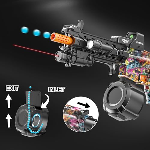 HGOC Gel Ball Blaster 1200 Rounds Electric Drum 1400mAh - Imagen 5