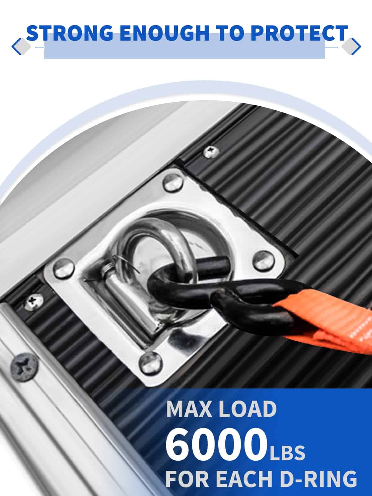 Kit de Anclaje de Amarre en D-Ring Recessed SPARKWHIZ, - Imagen 3