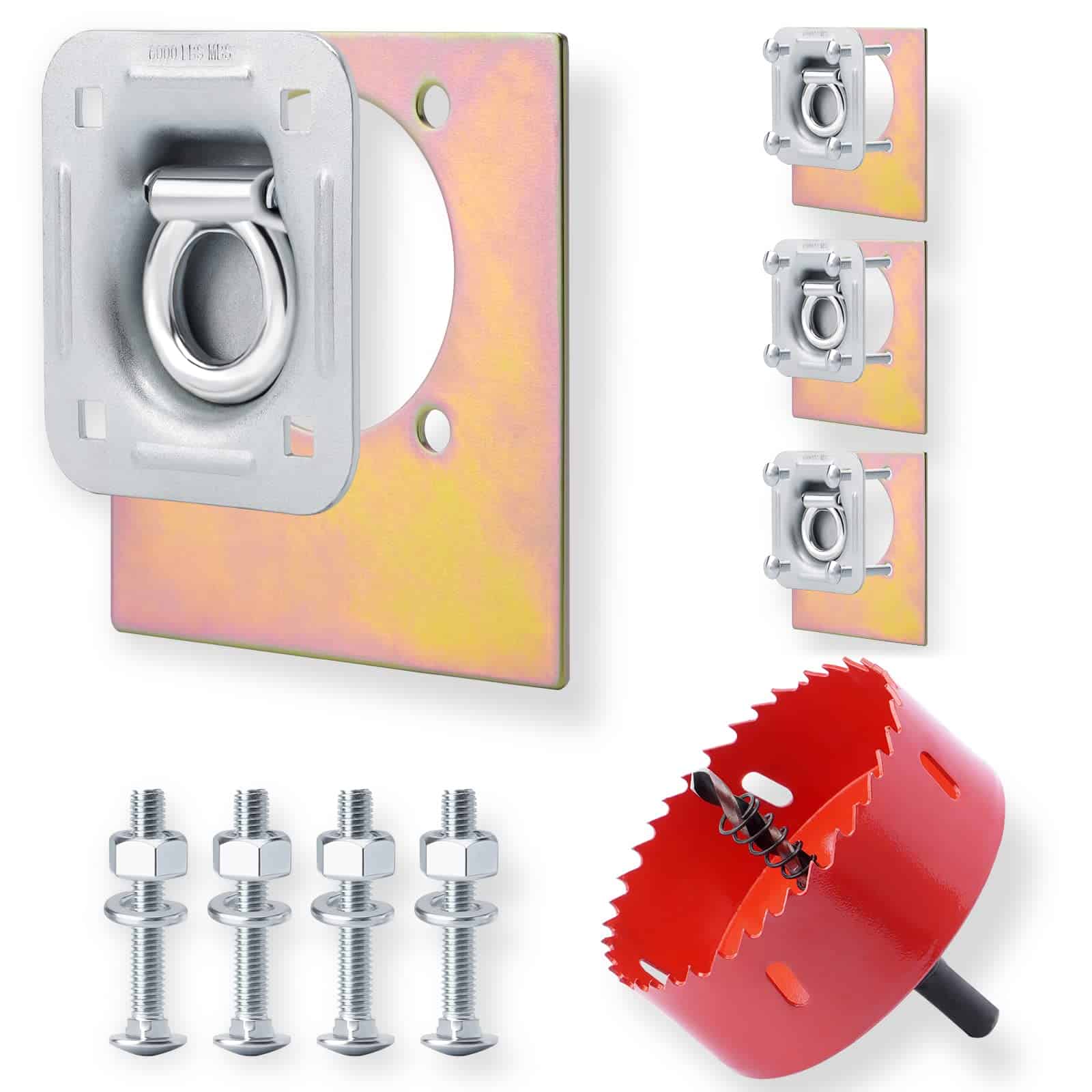 Kit de Anclaje de Amarre en D-Ring Recessed SPARKWHIZ,