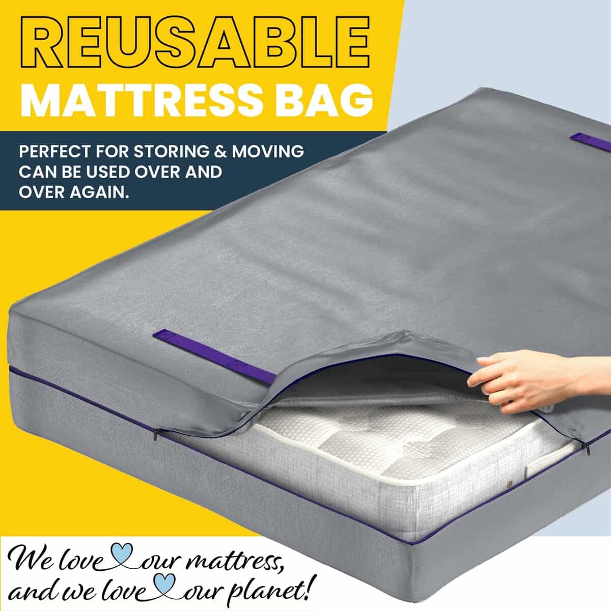 Bolsa de almacenamiento para colchón tamaño completo - - Imagen 5