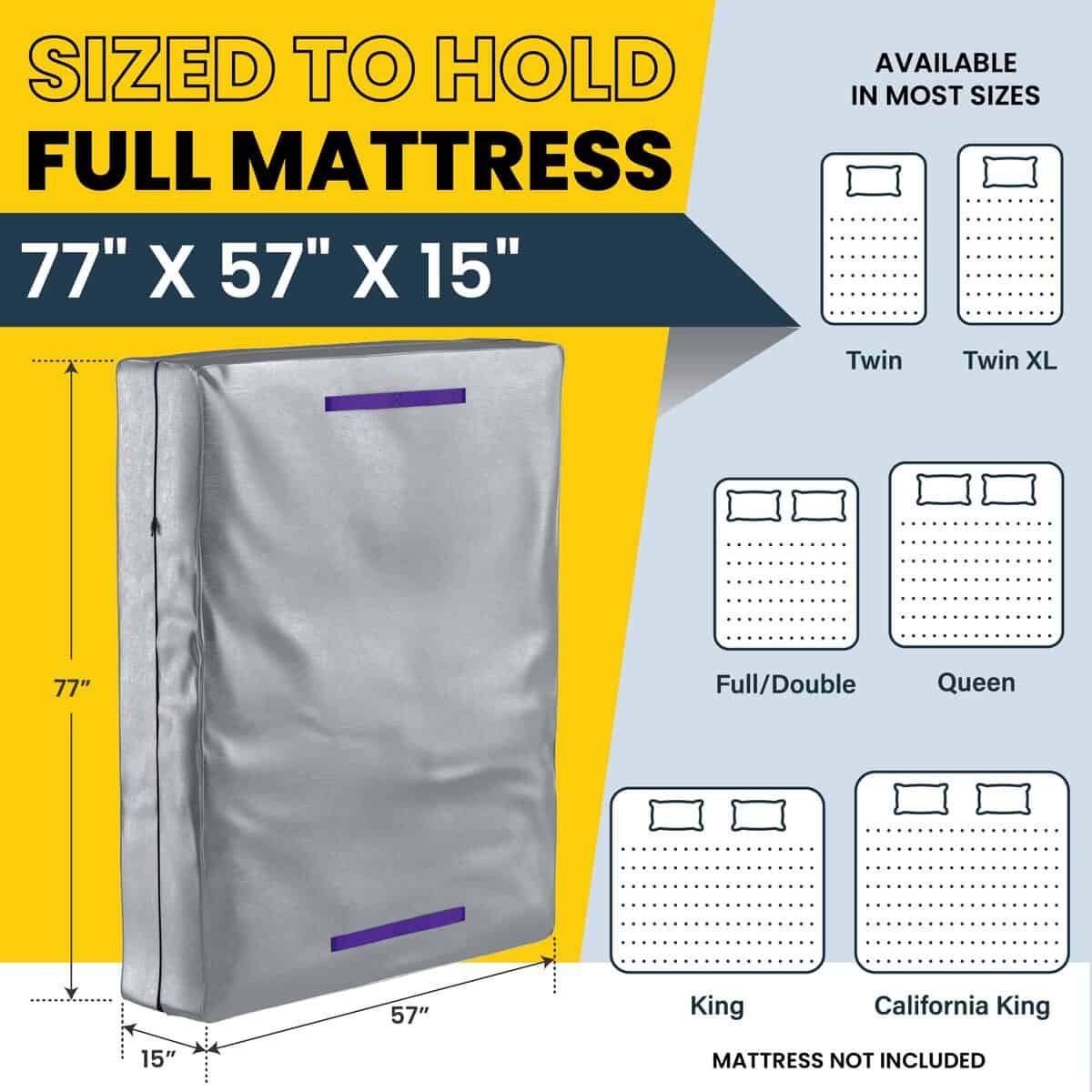 Bolsa de almacenamiento para colchón tamaño completo - - Imagen 6