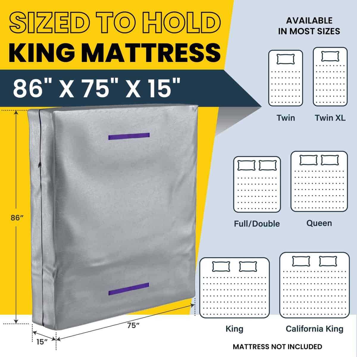 Bolsas de Colchón California King para Mudanza, Bolsa de - Imagen 8