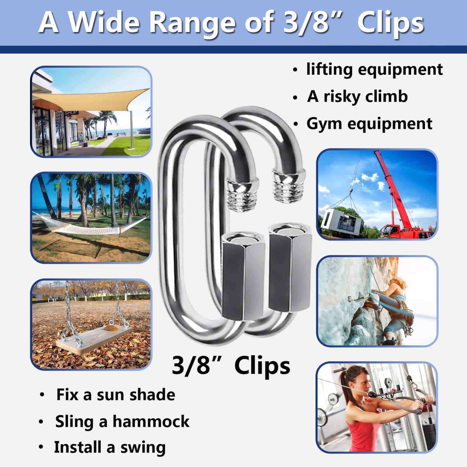 Cadena de Acero Inoxidable, Ekunbuy Cadena de Acero - Imagen 6