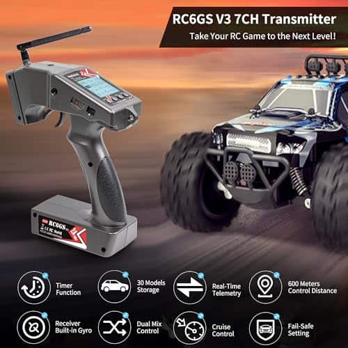 Transmisor Radiolink RC6GS V3 de 7 Canales y Receptor R7FG - Imagen 3