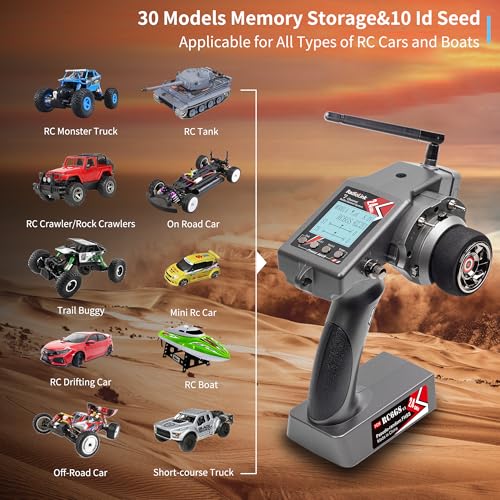 Transmisor Radiolink RC6GS V3 de 7 Canales y Receptor R7FG - Imagen 5