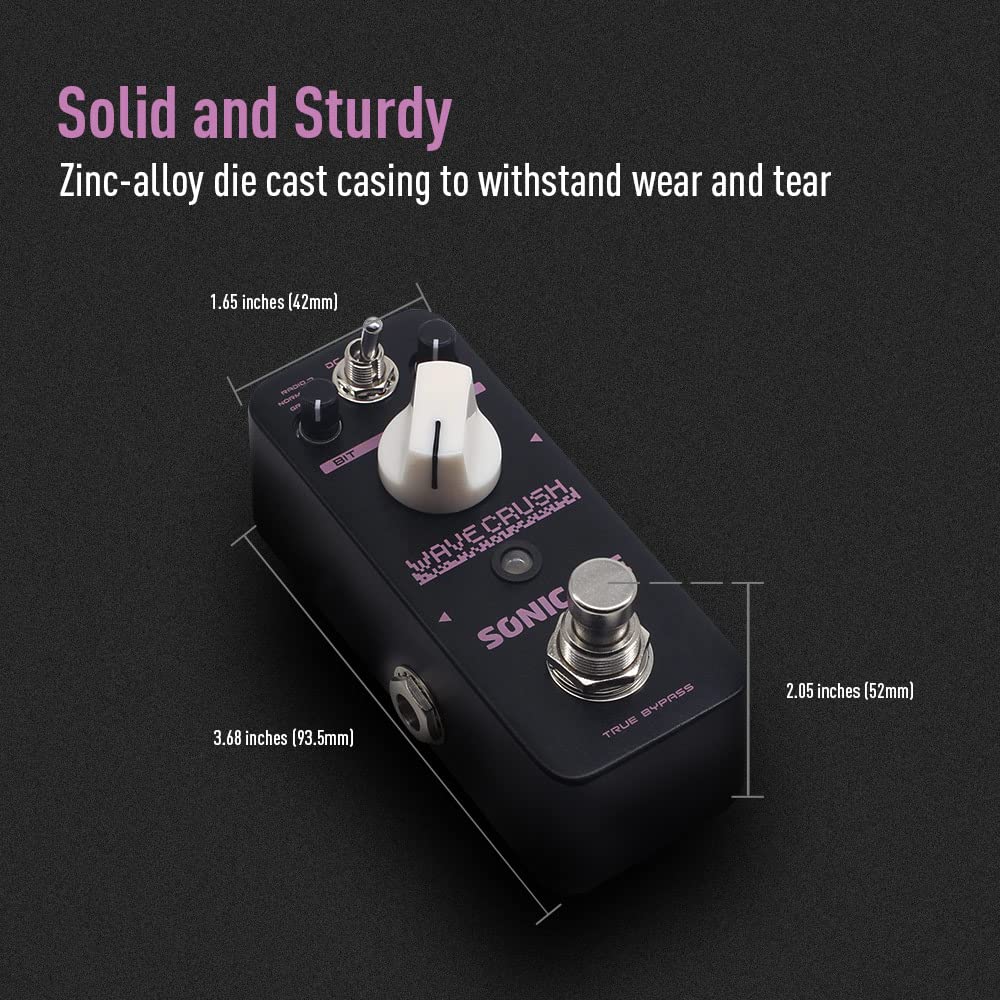 Pedal de Guitarra Bitcrusher SONICAKE Wave Crush Reductor - Imagen 6