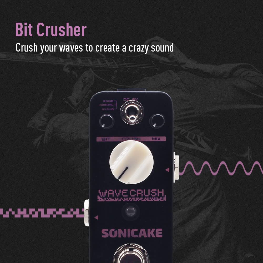 Pedal de Guitarra Bitcrusher SONICAKE Wave Crush Reductor - Imagen 3