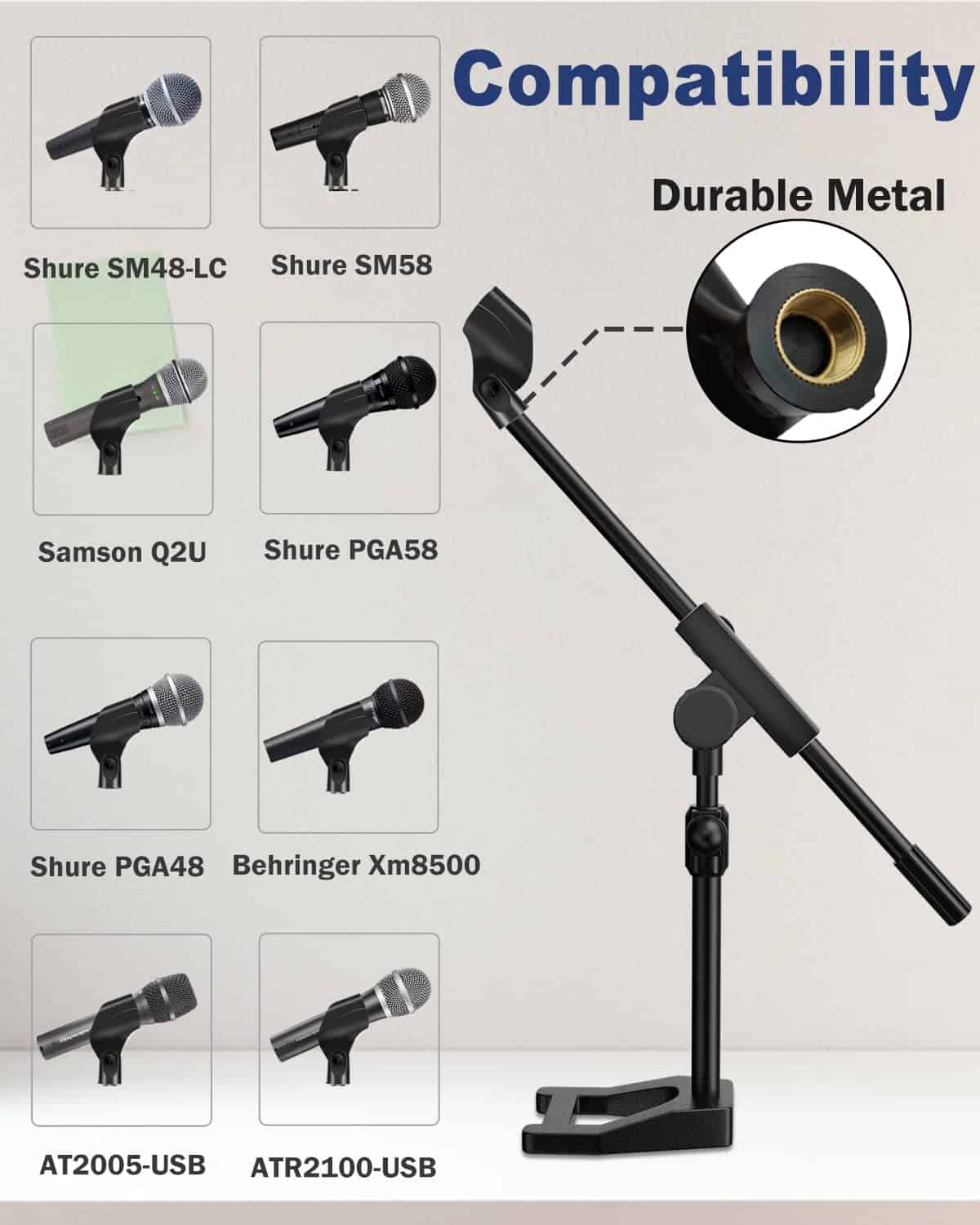 Base de Micrófono de Escritorio Mictop, Soporte de - Imagen 4