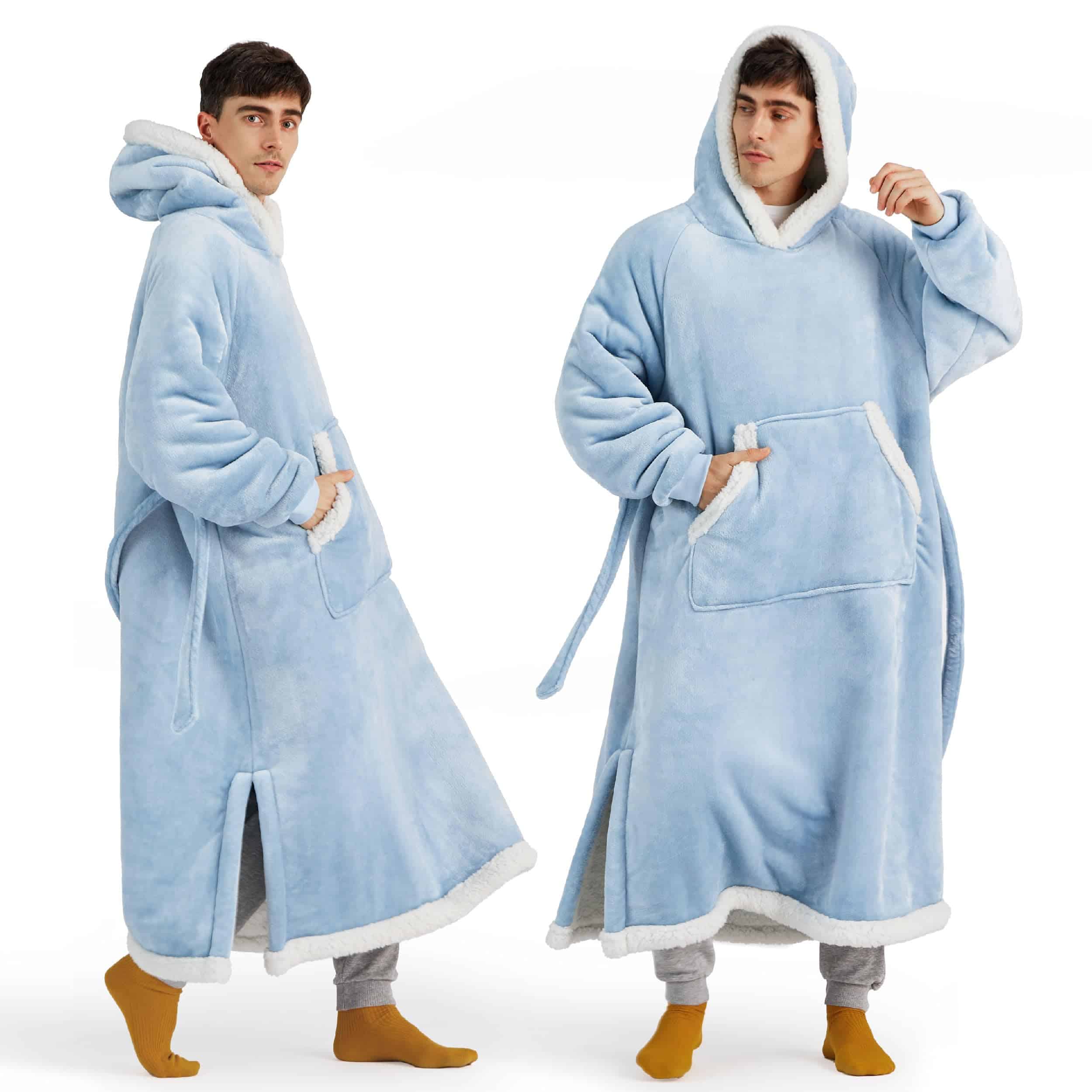 Manta con Capucha Wearable Bedsure, Cozy Manta Larga con