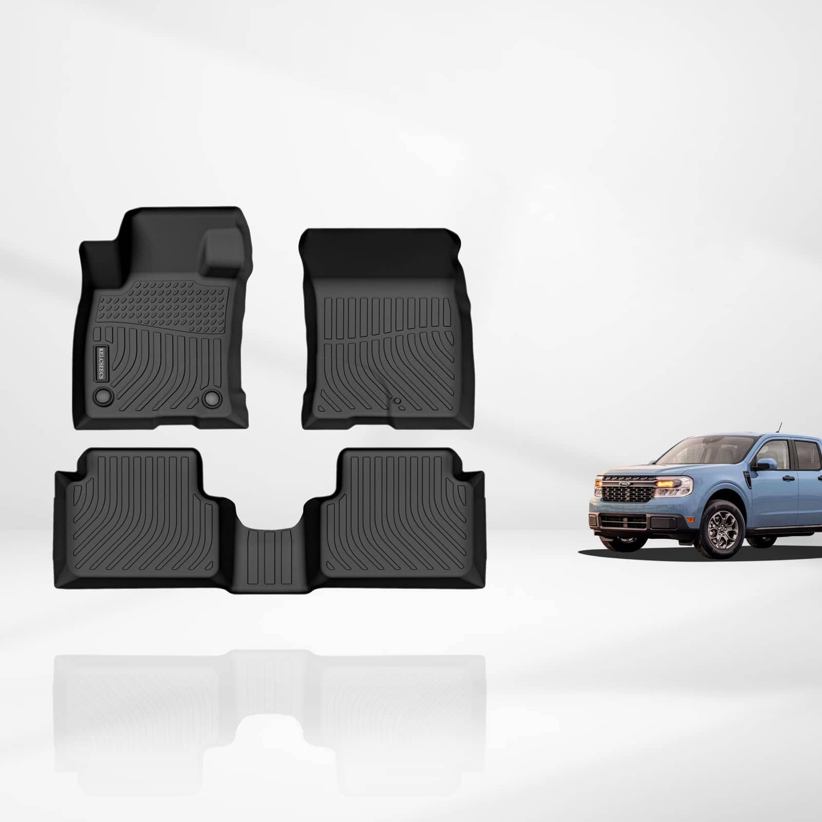 Tapetes para piso personalizados -Negro