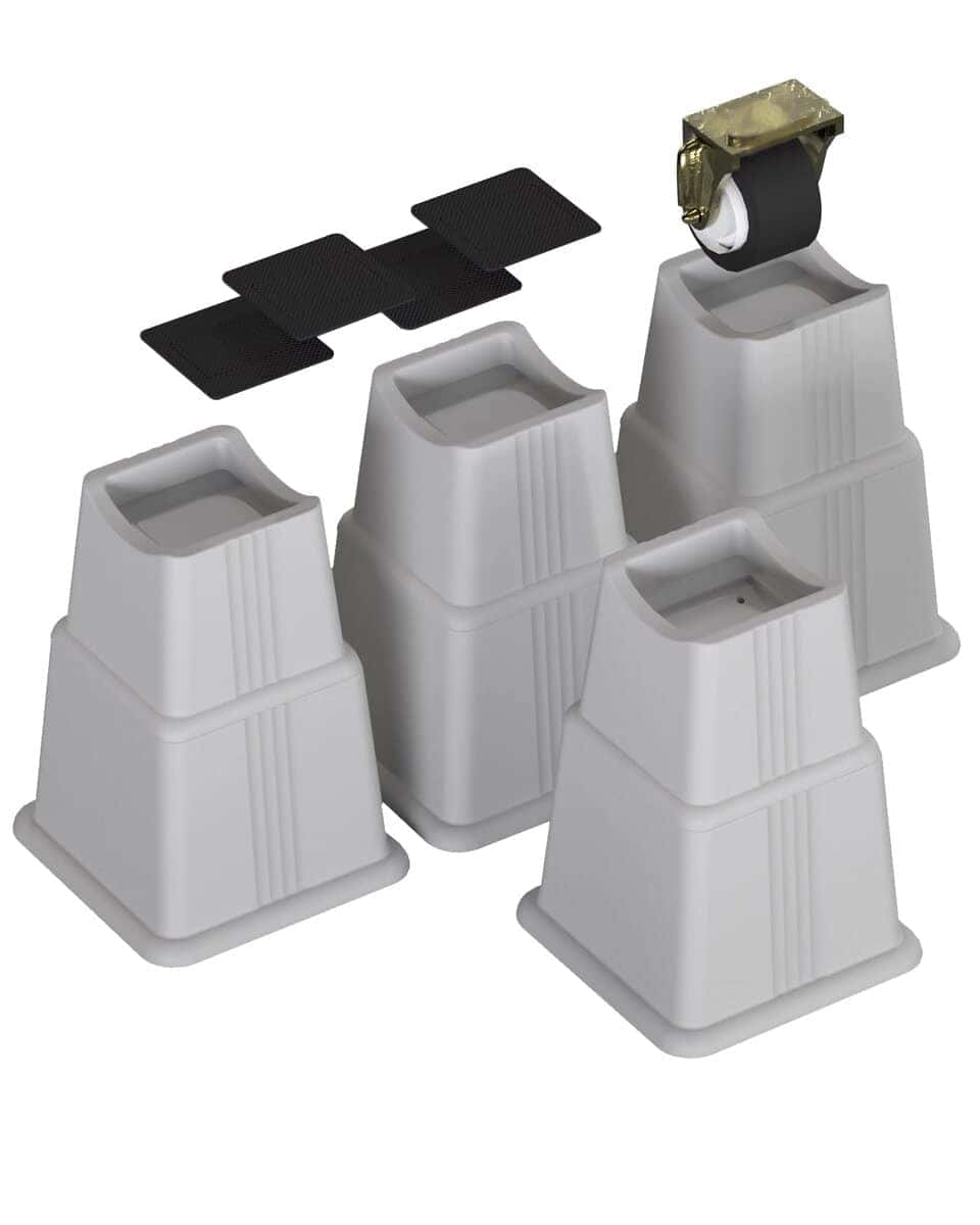 Elevadores de cama ajustables de 8 piezas - Elevación en