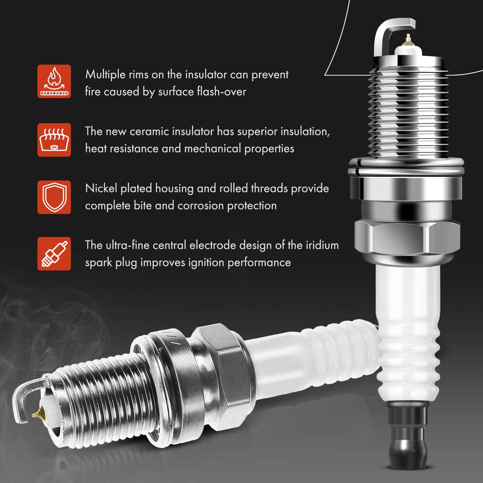 Conjunto de 4 Bobinas de Encendido y Bujías de Iridio - Imagen 6