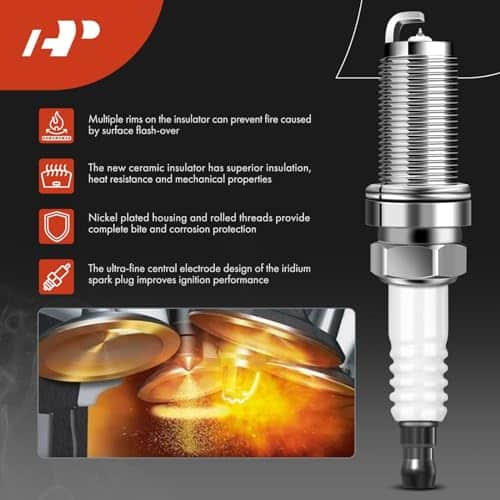 Conjunto de 4 bobinas de encendido (Rojo) y bujías de - Imagen 6