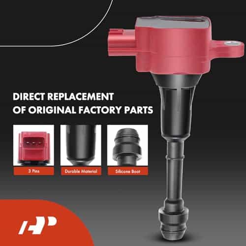 Conjunto de 4 bobinas de encendido (Rojo) y bujías de - Imagen 4