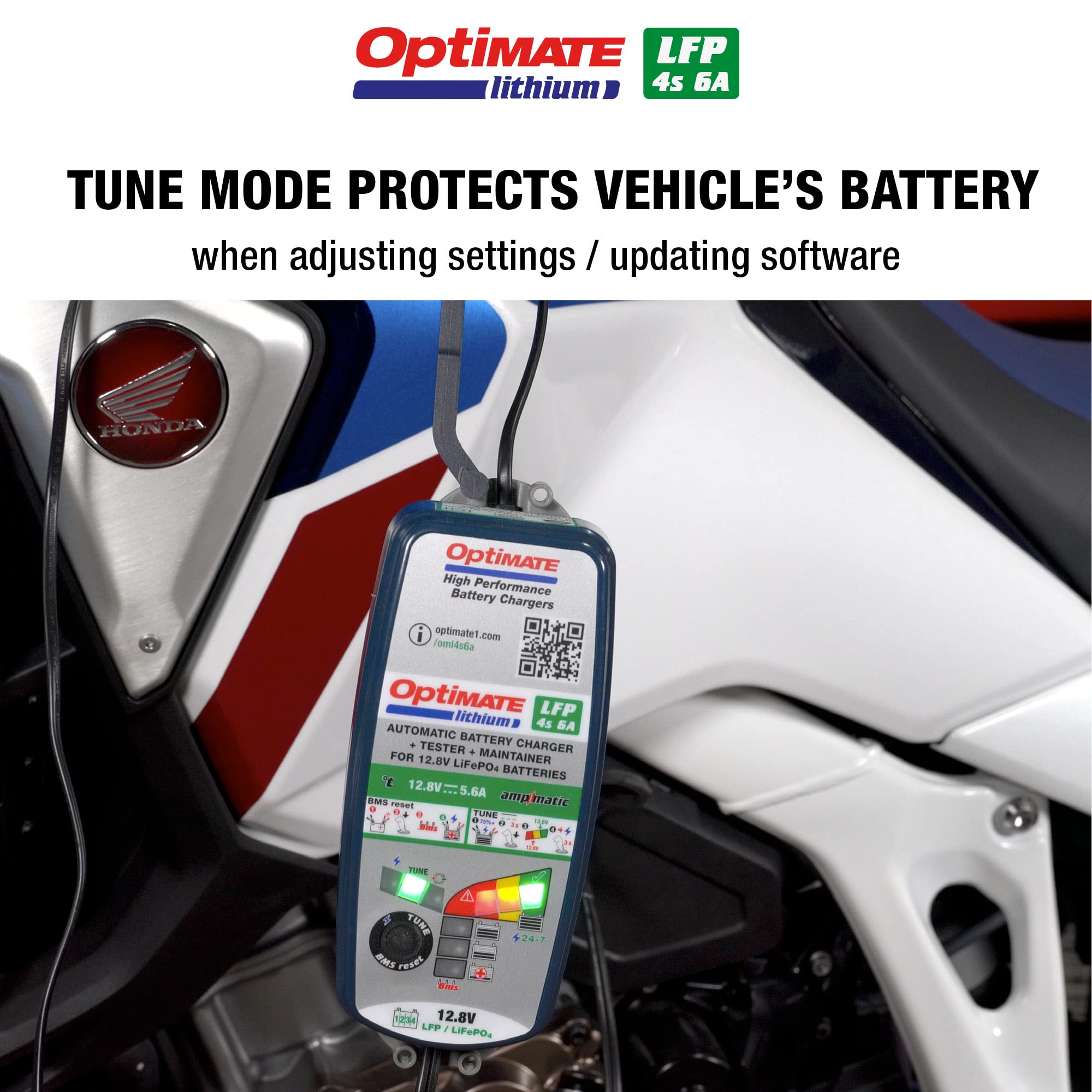 Tecmate OptiMate Lithium 4s 6A, TM391, Cargador y - Imagen 7