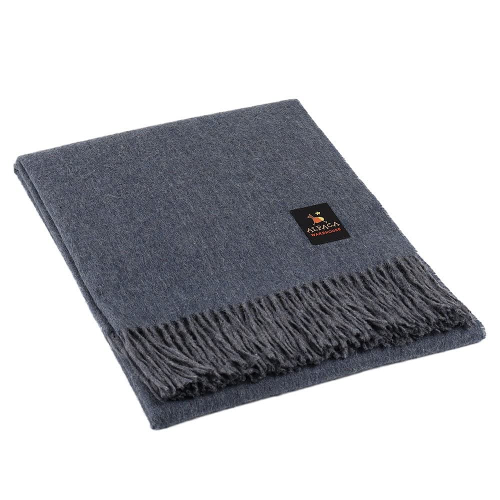 Manta de Lana de Alpaca Arequipa Pride -Azul Jean