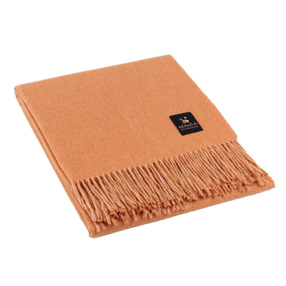 Manta de Lana de Alpaca Arequipa Pride -Naranja