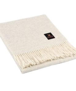 Manta de Lana de Alpaca Arequipa Pride Tejida -Gris Plata