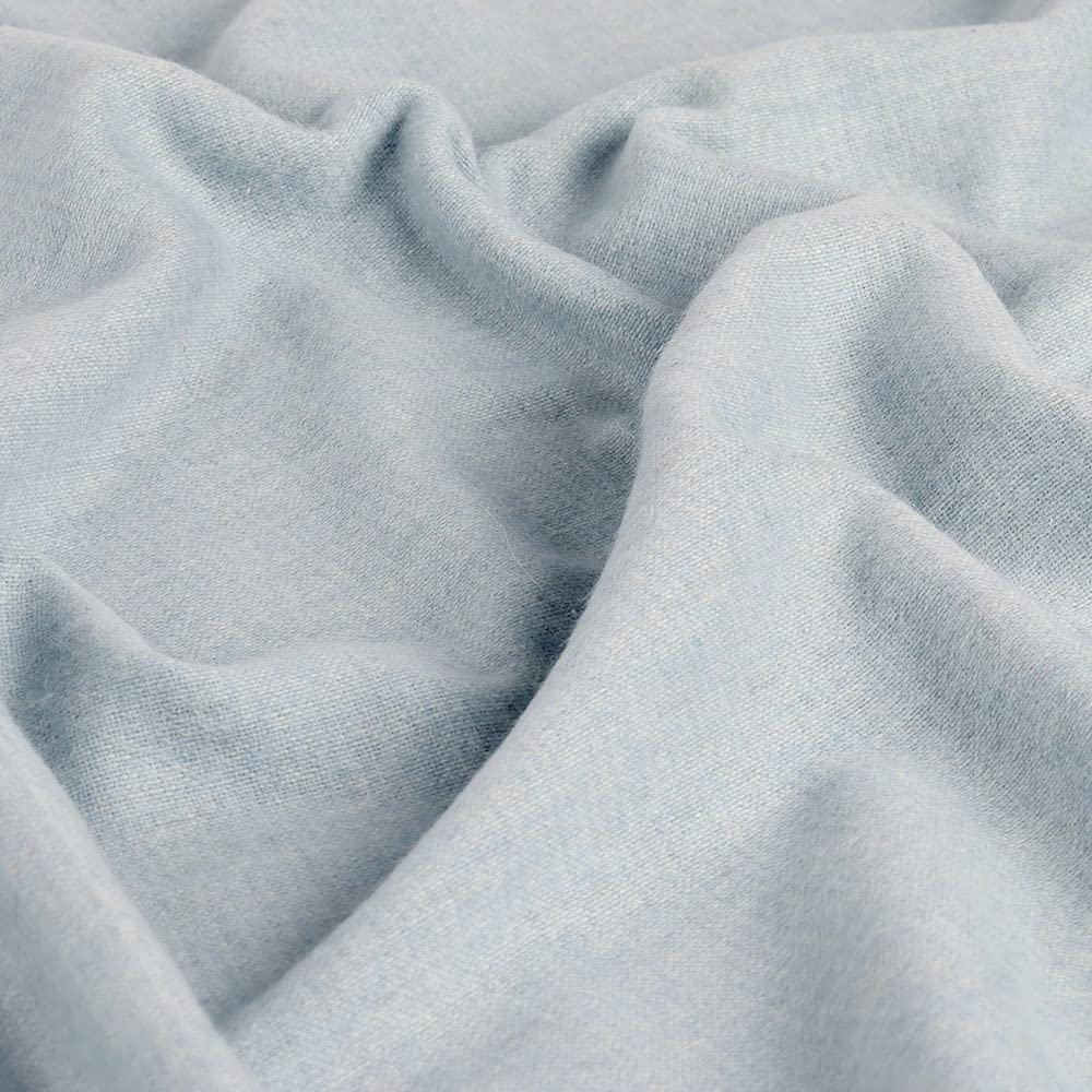 Manta de Lana de Alpaca Arequipa Pride Tejida -Azul Cielo - Imagen 3