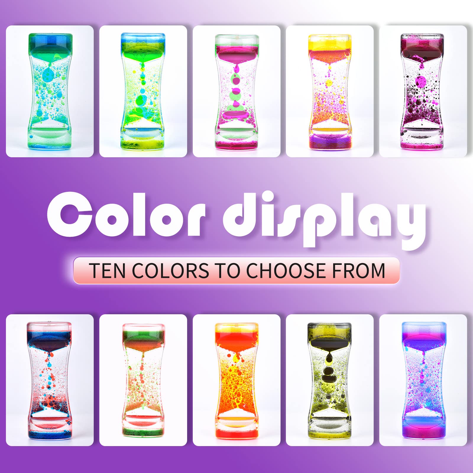 OCTTN Liquid Motion Bubbler Timer Juguetes Sensoriales para - Imagen 3