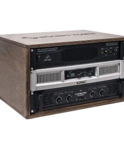 Sound Town DIY 6U Studio Rack con Madera Contrachapada de