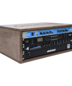 Sound Town DIY 4U Studio Rack con madera contrachapada de