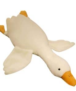 Peluche de ganso almohada juguete, lindo gigante blanco